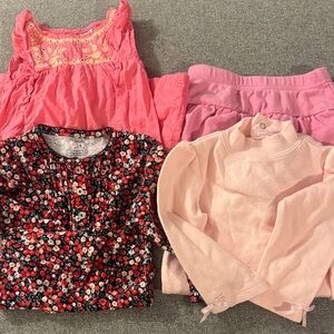 5/$15- Floral and Pink Girls' Clothing Set